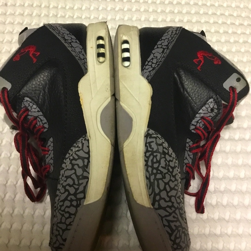 Shaq Black and Red High Top Sneakers, kid size 2